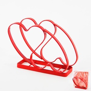 ที่ใส่กระดาษแบบตั้งฐานรูปหัวใจสีแดงสำหรับห้องครัว - Product Image 3