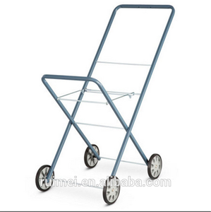 Metal negro de tela organizador de almacenamiento lavandería cesta Carro con Hotwheels - Product Image 1