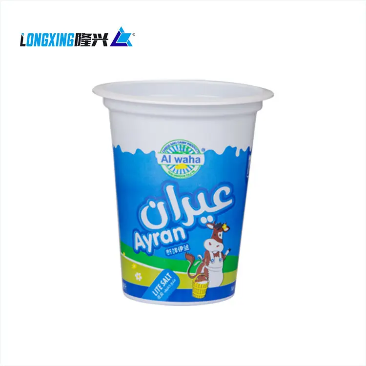 Frozen yogurt di plastica 350cc tazza