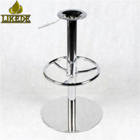 Base de tabouret de bar pivotante réglable en hauteur en acier inoxydable