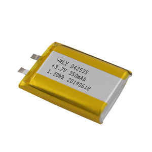 Penggunaan Tahan Lama 042535 Baterai <span class=keywords><strong>Ion</strong></span> Litium Isi Ulang 3.7V 300Mah untuk Lampu LED