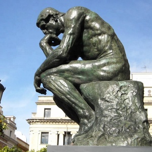 ReproductionsOutdoor Jardin Célèbre Classique <span class=keywords><strong>Bronze</strong></span> Coulée Vie Taille <span class=keywords><strong>Bronze</strong></span> Penseur Statue par <span class=keywords><strong>Rodin</strong></span> - Product Image 1