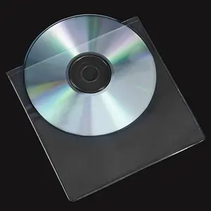 Amplop Kantong Dapat Ditutup Kembali Lengan Kartu DVD CD Kristal