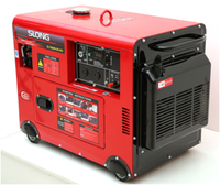 Generador silencioso de gas natural LPG NG de doble combustible