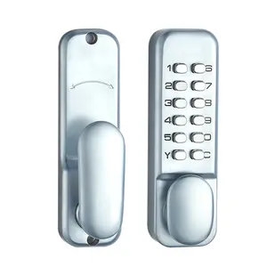 Second generation rotary handle keyless mechanical digital security code door lock