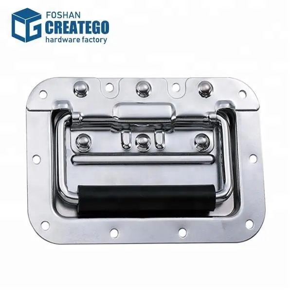 Metal recessed handle for flight case road case