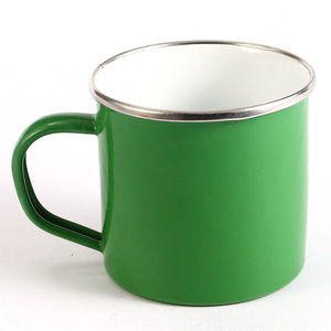 <span class=keywords><strong>Taza</strong></span> de café con logotipo impreso, tazas esmaltadas para beber té con agarre manual, venta al <span class=keywords><strong>por</strong></span> <span class=keywords><strong>mayor</strong></span> - Product Image 1