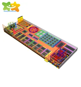 성인 어린이 파 쿠르 거품 블록 점프 닌자 전사 피트니스 번지 트램폴린 장비 트램폴린