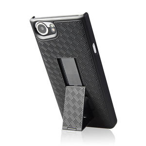 Funda negra con soporte, enganche de cinturón para teléfono BlackBerry KEYone - Product Image 5
