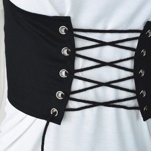 Chaleco de mujer, corsé ajustado, lazo delantero, cremallera trasera, <span class=keywords><strong>cinta</strong></span> de corsé, pretina, Tops de verano Y2K - Product Image 5