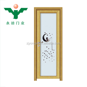 ABYAT UPVC 욕실 문 새로운 디자인 플라스틱 우아한 디자인 유리 스윙 인테리어 문 현대 5 년 CE ISO CN;ZHE - Product Image 5