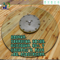 60cm 70cm 80cm 90cm rundes gehärtetes Glas Lazy Susan Turntable, Klarglas Tischplatte