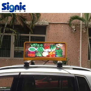 Abd açık mobil reklam P3 P5 taksi reklam aracı monte dijital reklam panosu araba çatı işaretleri/LED ekran/LED ekran