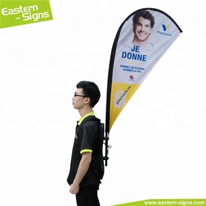 Прогулочный рекламный рюкзак с флагом - Product Image 1