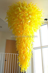 Lustre d'art <span class=keywords><strong>en</strong></span> verre soufflé à la main multicolore Chihuly fait sur mesure pour pendentif de décoration suspendu au plafond pour hall d'hôtel de Dubaï - Product Image 2