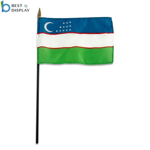 Bandiera Nazionale Personalizzata all'Ingrosso <span class=keywords><strong>degli</strong></span> <span class=keywords><strong>Stati</strong></span> dell'Asia Centrale, Uzbekistan - Product Image 2