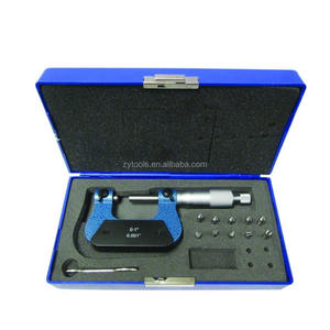 Qlr Schroefdraad Meauring Buiten Micrometer Met Aambeelden In Fiited Case - Product Image 1