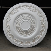 Rosace murale décorative en PU de style moderne HN-662, en plâtre, pour décoration de maison, médaillon de plafond en polyuréthane