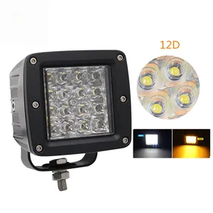 China Car 60w Dual Color 3 Inch Flashing Strobe Auto LED Work Light