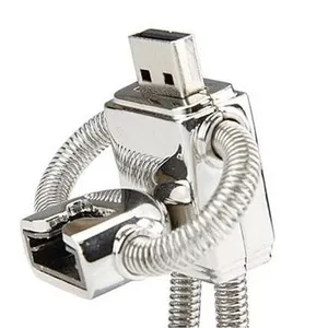 Gitra Grosir Robot Flash Drive, Flash Drive USB dengan Gantungan Kunci 1GB 2GB 4GB 8GB 16GB 32GB 64GB