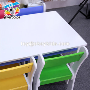 Las sillas de tabla al por mayor de los niños de madera fijaron usado para el bebé que comía y que estudiaba W08G240 - Product Image 3