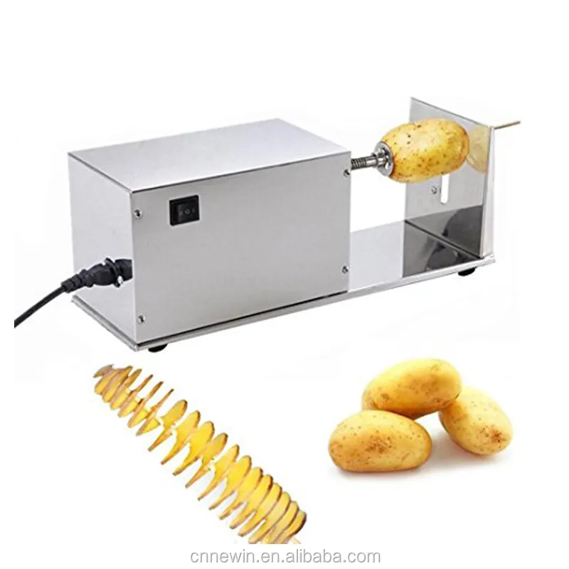 Machine électrique en acier inoxydable spirale pomme de terre