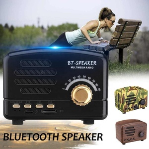 Xách Tay Cổ Điển Retro ABS Phong Cách Hạt Gỗ Không Dây 5W Cho 5.2 Loa FM Đài Phát Thanh Receiver Hỗ Trợ TF Thẻ Ipx2 Máy Tính - Product Image 4
