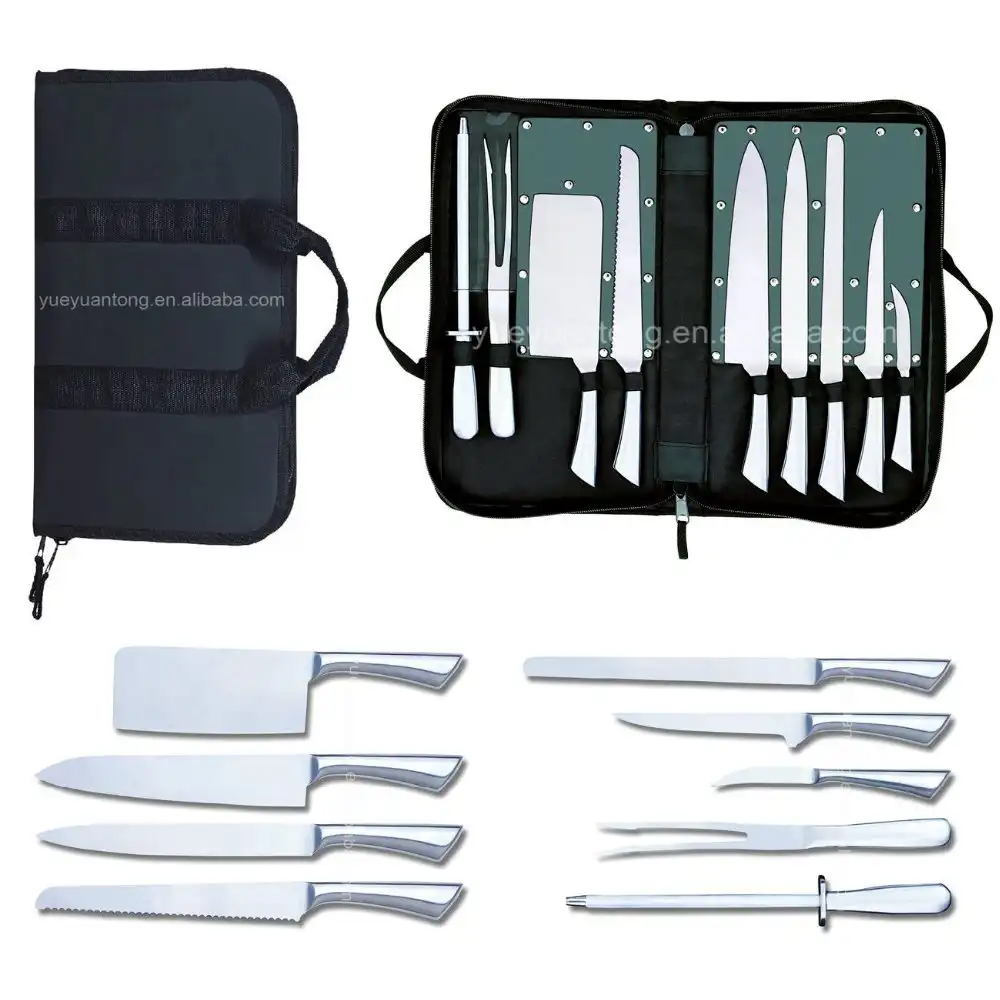 9pcs hollow handle inox 3Cr14 stainless steel knife set