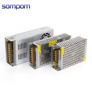 Sompom 110V 220V อินพุต AC 12V 24V 36V 48V DC เอาต์พุต SMPS 5A แหล่งจ่ายไฟ