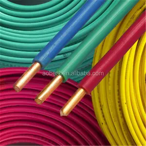 Cable eléctrico aislado de PVC de alta calidad para construcción