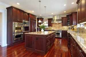Bomei Manufacturer Modern High Quality <strong>Kitchen</strong> Cabinet Furniture <strong>Cherry</strong> <strong>Wood</strong> <strong>Cupboard</strong> - Product Image 2