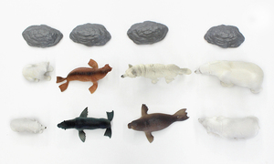 Modelo educativo para niños, aula, juguete antartica, oso polar, animal de plástico - Product Image 4