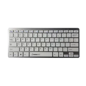 USB good look metal thin short silent chocolate key wireless blue tooth keyboard without number pad