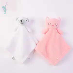 OEM супер мягкое плюшевое детское одеяло безопасности с головой животного