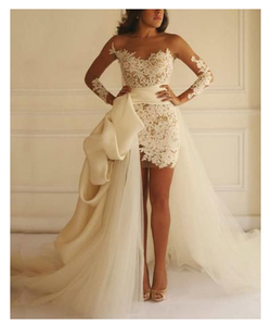 Abito da Sposa di Alta Qualità con Gonna Staccabile, Stile Ricevimento e Bellezza, da Guangzhou, Cina - Product Image 3