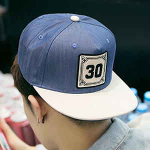 Sombrero de tela vaquera personalizado, 5 paneles, bordado, Logo Hip Hop, Snapback, venta al por mayor - Product Image 4