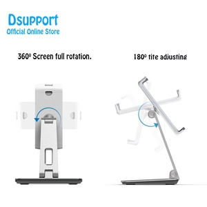 Chuyển động đầy đủ phổ có thể gập lại lười biếng đứng 4-13 inch máy tính bảng điện thoại di động chủ hỗ trợ cho điện thoại thông minh <span class=keywords><strong>PC</strong></span> bền vật liệu kim loại - Product Image 5