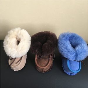 Merino Australiano de piel de oveja de zapatos de bebé recién nacido - Product Image 5
