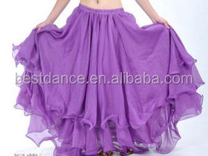 BestDance Belly Dance <strong>Skirts</strong> <strong>Chiffon</strong> <strong>Skirt</strong> for Women Girls - Product Image 4