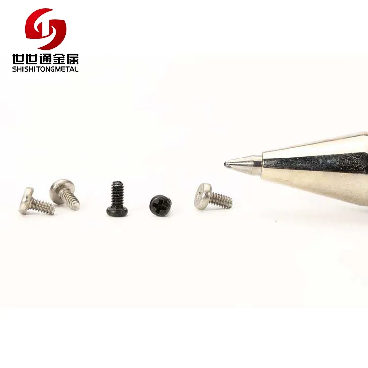 China Manufacturing Various Micro Screw Phillips Pan Head Titanium Eyeglass Watch Precision Hidden Camera Screw