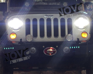 Nueva llegada 7 "Ronda coche LED luz de conducción del trabajo 7 pulgadas 75 W LED para el carro campo a través SUV <span class=keywords><strong>J</strong></span> - Product Image 4