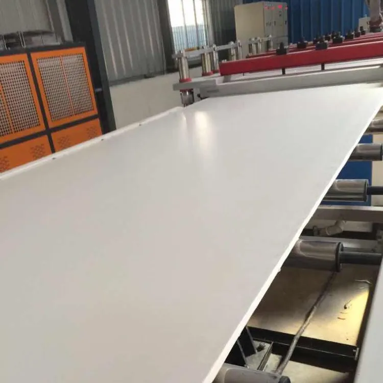 PVC foaming board sheet panel making extrusion production line