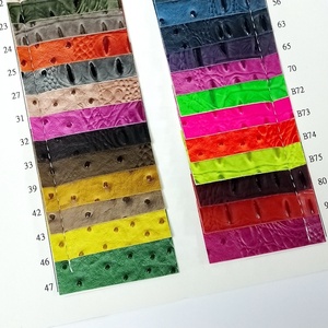 Cuero Artificial de PVC Impermeable con Diseño Animal Mixto de Avestruz y Cocodrilo en Relieve para Bolsos - Product Image 5