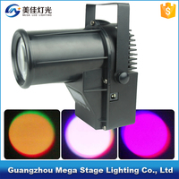 Chine pas cher haute puissance 10w 4in1 dmx mini tache de pin blinder suspendu a mené la lumière d'étape professionnelle