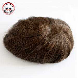 6A lớp tóc ngắn người đàn ông tóc giả, người đàn ông tóc giả tóc con người, tóc giả hói cho nam giới - Product Image 6
