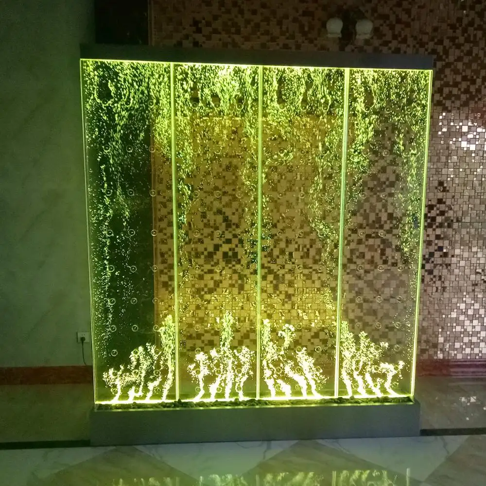 Dijital dans kabarcık duvar su çeşmesi oda bölücü programlanmış şelale