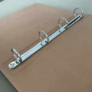 2024 Hot Sale A4 Document Organizer Personalized <strong>4</strong> <strong>Ring</strong> <strong>Binder</strong> with Genuine Leather Presentation Folder Faux Leather Portfolio - Product Image 4