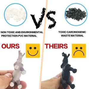 Thực Tế Hoang Dã Vinyl Nhựa Động Vật Học Tập Ủng Hộ Đồ Chơi Động Vật Hình 53 Cái Mini Jungle Động Vật Đồ Chơi Bộ - Product Image 6