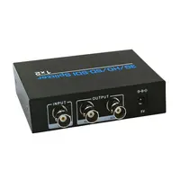 SD-SDI HD-SDI divisor 3G-SDI, 1x2 BNC, 1 entrada y 2 salidas para cámara de Monitor, DVR, VCR, CCTV, codificador de vídeo, transmisión