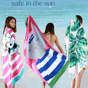 Adulte brodé serviette <span class=keywords><strong>de</strong></span> plage avec logo <span class=keywords><strong>requin</strong></span> <span class=keywords><strong>de</strong></span> <span class=keywords><strong>Bande</strong></span> Dessinée serviettes <span class=keywords><strong>de</strong></span> bain - Product Image 1